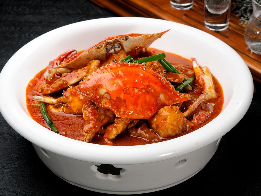 Padang sauce mud crab at Chiu Kee